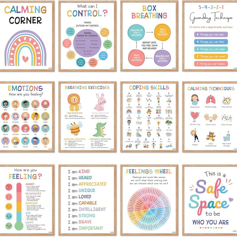 Calming Posters 12 Piece Set