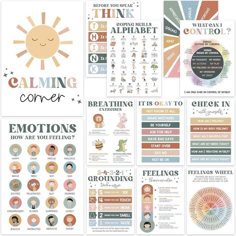 Calming Posters 12 Piece Set